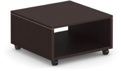 Compose End Table With Castors - Espresso