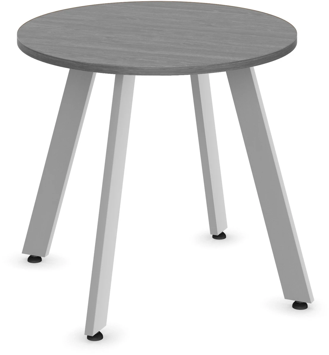 Classic Round Meeting Table 30" With V-Leg Base - Newport Grey