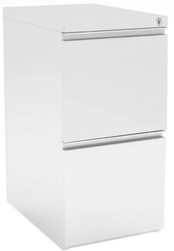 Premium Steel Metal Filing Cabinets - 2 Drawer In White