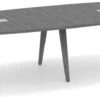 Signature Boat-Shape Conference Table 10 Ft - Newport Grey And Silver Hardware