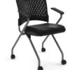 Agenda II Nesting Chair - Black Antimicrobial Vinyl