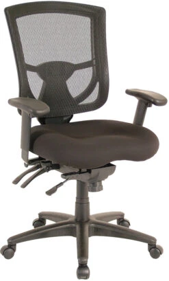 CoolMesh Pro Executive Mid Back Chair - Black Fabric