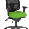 CoolMesh Pro Executive Mid Back Chair - Green With Titanium Base