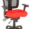 CoolMesh Executive Mid Back Chair - Red Fabric