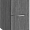 Classic Locking Mobile Pedestals - 2 Drawer In Newport Grey