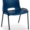 Multi - Purpose Polypropylene Stacking Chair - Blue