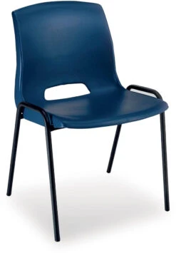 Multi - Purpose Polypropylene Stacking Chair - Blue