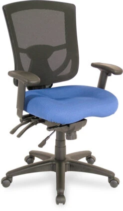 CoolMesh Pro Executive Mid Back Chair - Blue Fabric
