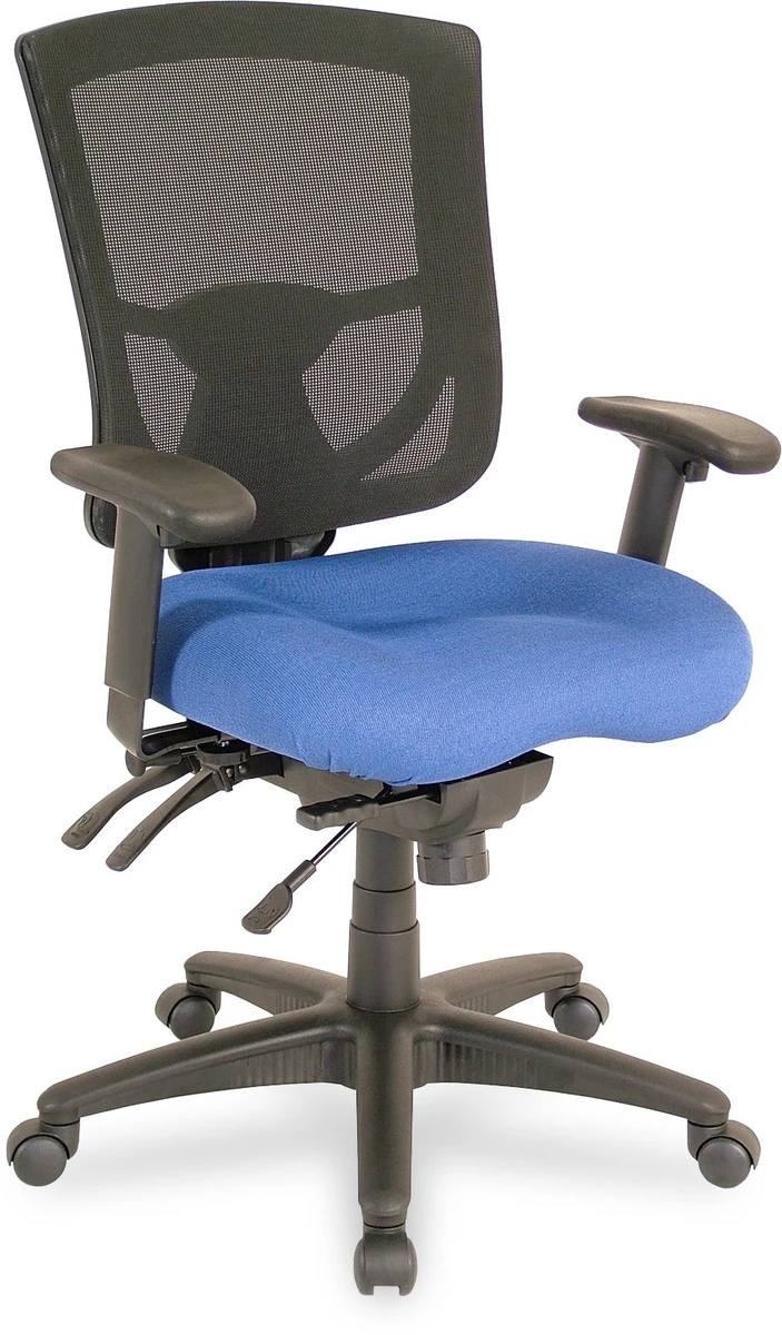 CoolMesh Pro Executive Mid Back Chair - Blue Fabric