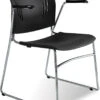 Tela Guest Chair With Arms - Black