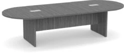 Classic Racetrack Conference Table 10 Ft - Newport Grey