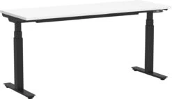 Enhance Electric Height-Adjustable Desk 30" X 72" - White With Black Base