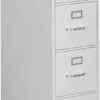 HON 310 Series Vertical Filing Cabinet - 4 Drawer In Grey For Letter Files