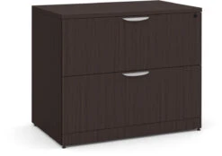 Lateral Filing Cabinet - 2 Drawer In Espresso