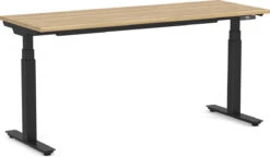 Enhance Electric Height-Adjustable Desk 30" X 72" - Aspen With Black Base