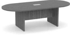 Classic Racetrack Conference Table 8 Ft - Newport Grey