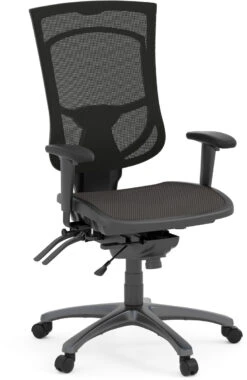 CoolMesh Pro Executive High Back Chair - Black Mesh With Titanium Base