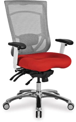 CoolMesh Pro Plus Executive High Back Chair - Red Fabric