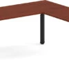 Enhance Electric Height-Adjustable L-Shape Desk 72" X 72" - Cherry With Black Base