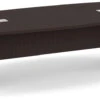 Classic Plus Boat-Shape Conference Table 10 Ft - Espresso With Silver Metal Accents