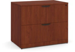 Lateral Filing Cabinet - 2 Drawer In Cherry