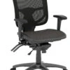 CoolMesh Pro Executive Mid Back Chair - Black Mesh With Titanium Base