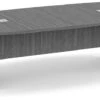 Classic Boat-Shape Conference Table 10 Ft - Newport Grey