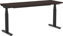 Enhance Electric Height-Adjustable Desk 24" X 72" - Espresso With Black Base