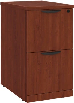 Classic Locking Mobile Pedestals - 2 Drawer In Cherry