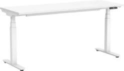 Enhance Electric Height-Adjustable Desk 24" X 72" - White With White Base