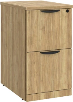 Classic Locking Mobile Pedestals - 2 Drawer In Aspen