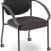 Regal Stackable Guest Chair With Arms And Casters