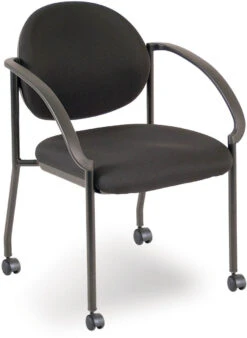 Regal Stackable Guest Chair With Arms And Casters