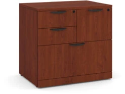 Locking Multi-Storage Office Cabinet - Cherry